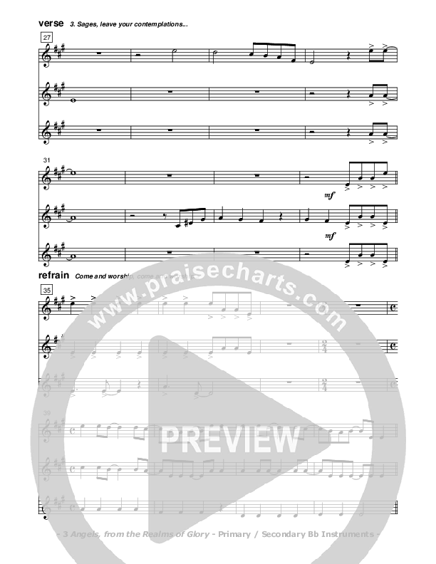 Angels From The Realms Of Glory Bb Instruments (Don Chapman)