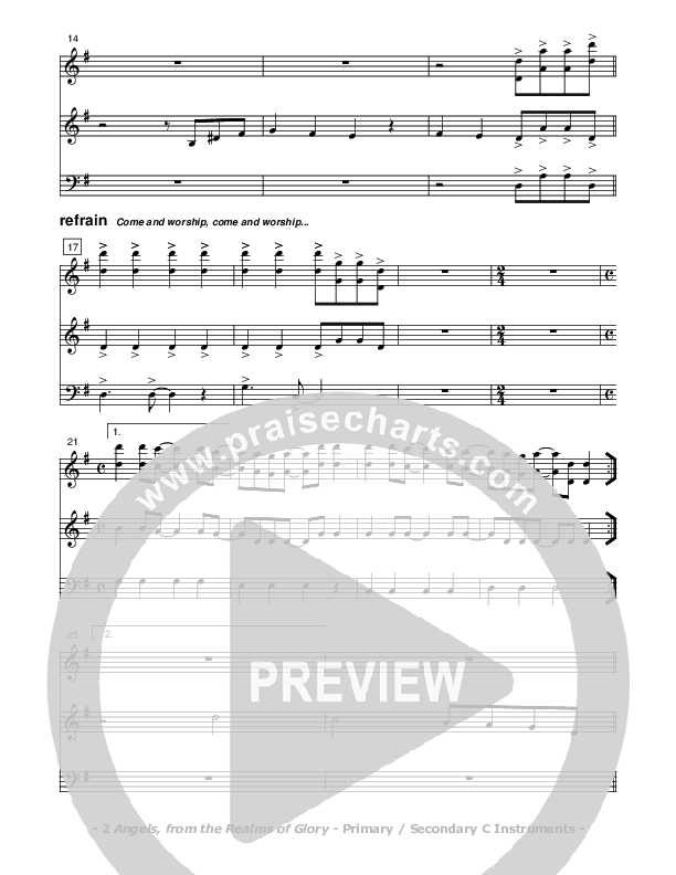 Angels From The Realms Of Glory C Instruments (Don Chapman)