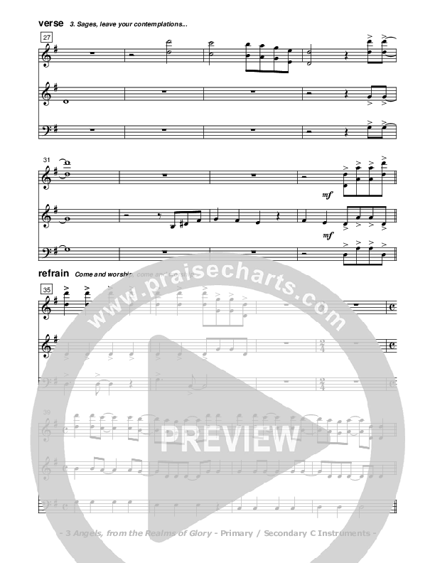 Angels From The Realms Of Glory C Instruments (Don Chapman)