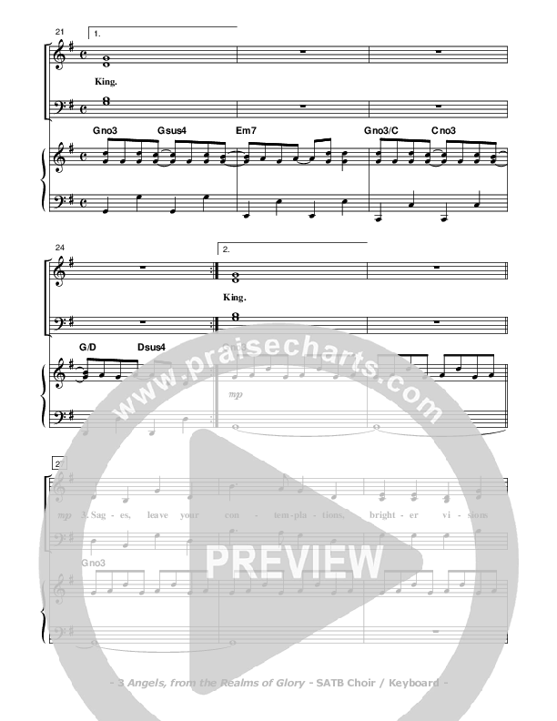 Angels From The Realms Of Glory Piano/Vocal & Lead (Don Chapman)