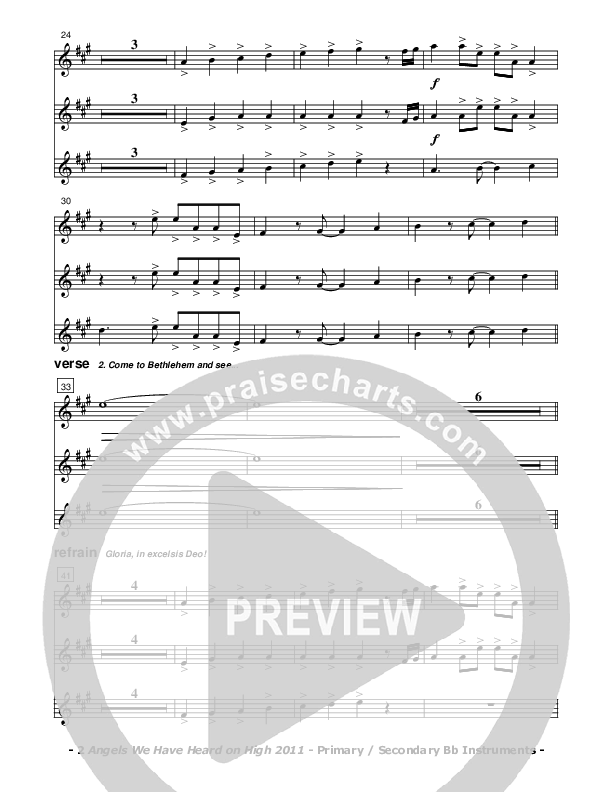 Angels We Have Heard On High Bb Instruments (Don Chapman)