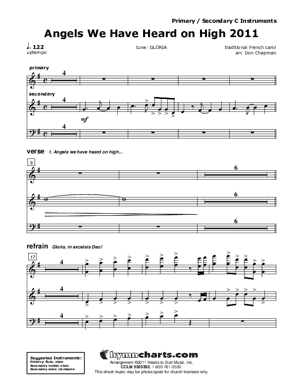 Angels We Have Heard On High C Instruments (Don Chapman)