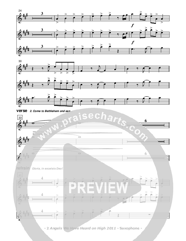 Angels We Have Heard On High Saxophone (Don Chapman)