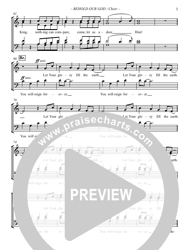 Behold Our God Sheet Music PDF (Sovereign Grace / The Village Church