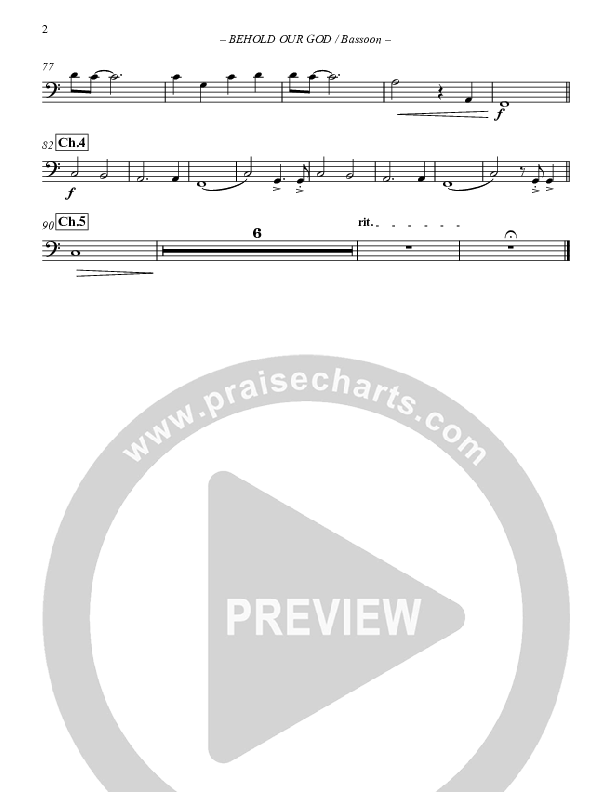 Behold Our God Bassoon (Sovereign Grace / The Village Church)