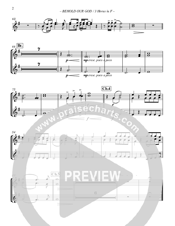 Behold Our God French Horn (Sovereign Grace / The Village Church)