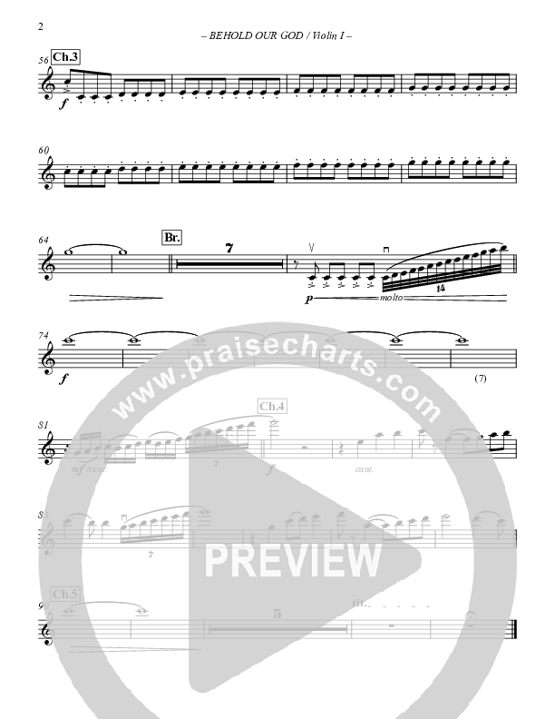 Behold Our God Violin 1 (Sovereign Grace / The Village Church)