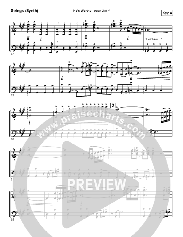 He's Worthy Synth Strings (Geron Davis)