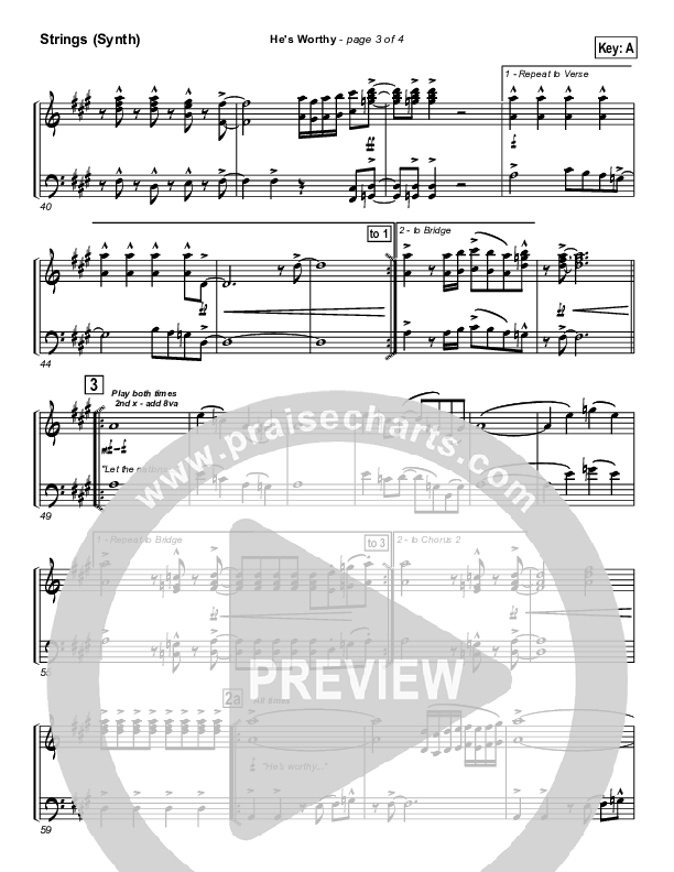 He's Worthy Synth Strings (Geron Davis)