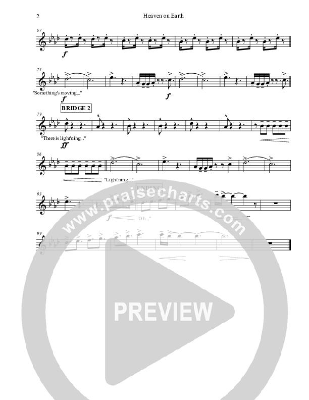 Heaven On Earth Alto Sax (Micah Stampley)