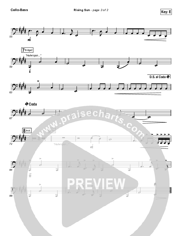 Rising Sun Cello/Bass (All Sons & Daughters)