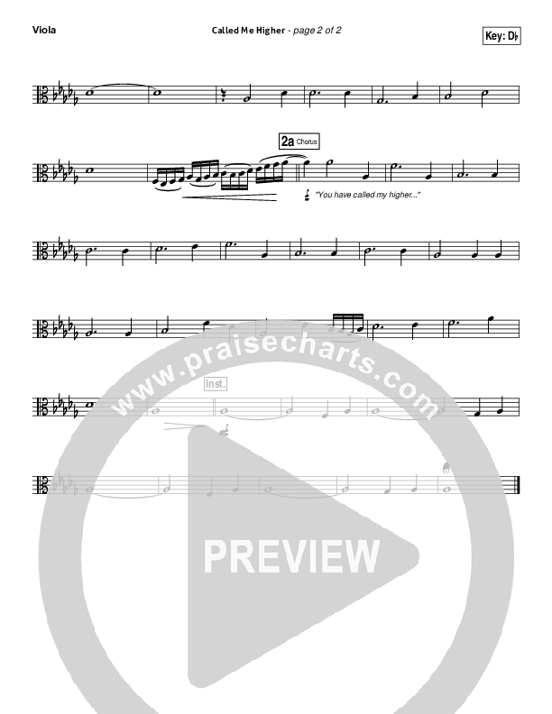 Called Me Higher Viola (All Sons & Daughters)