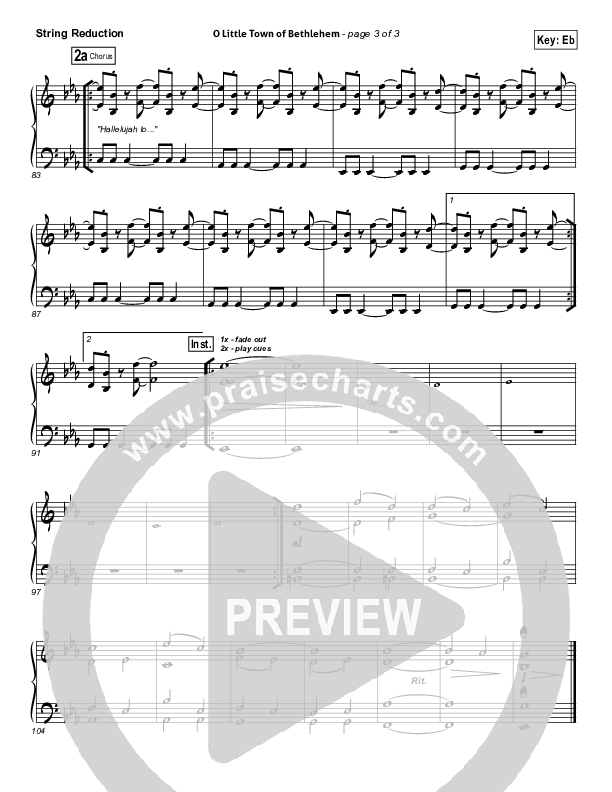 O Little Town Of Bethlehem String Pack (Jeremy Camp)