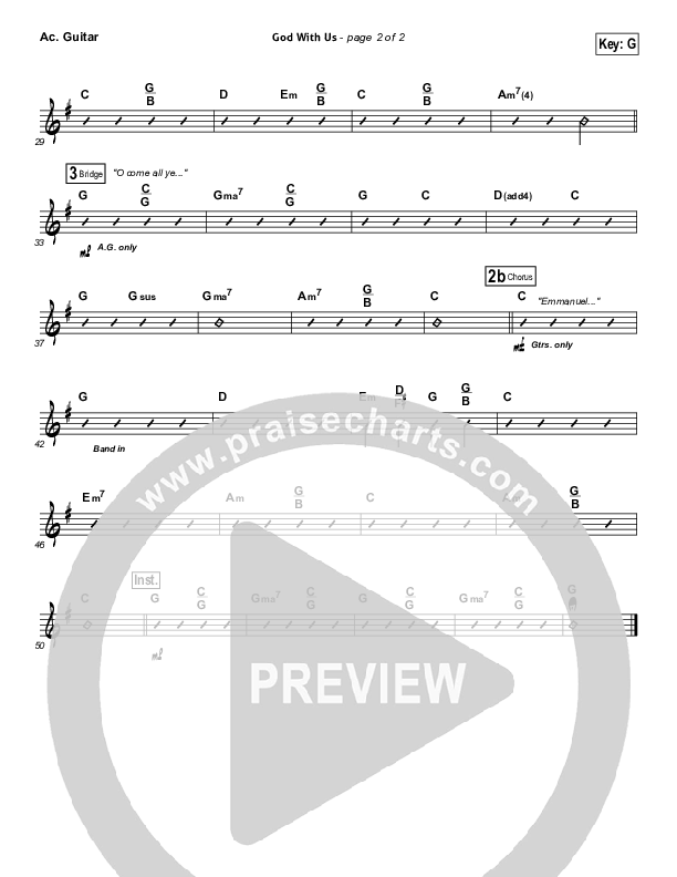 God With Us Acoustic Guitar (Jeremy Camp)