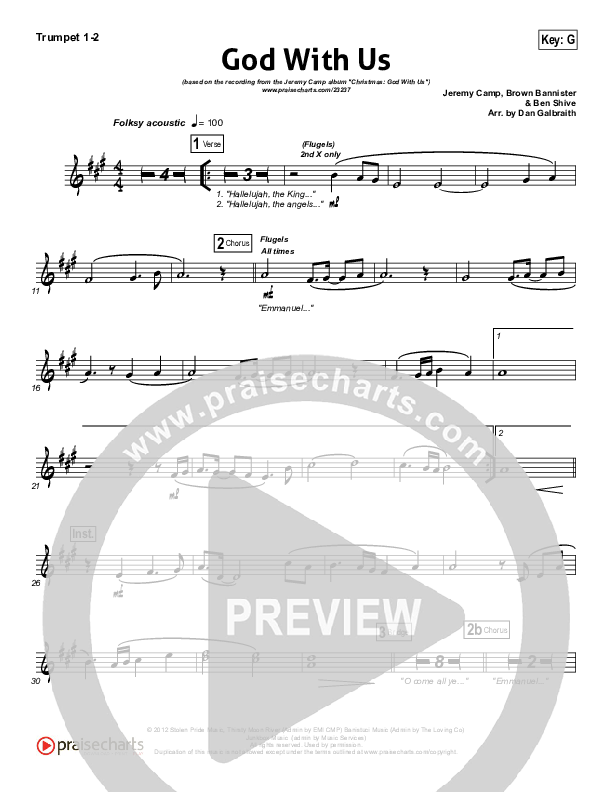 God With Us Brass Pack (Jeremy Camp)