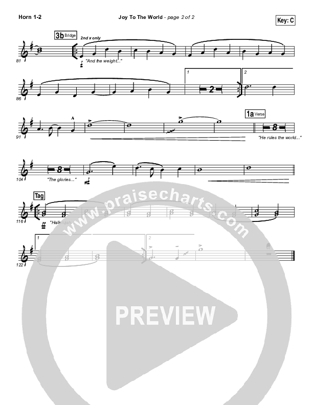 Joy To The World Brass Pack (Jeremy Camp)