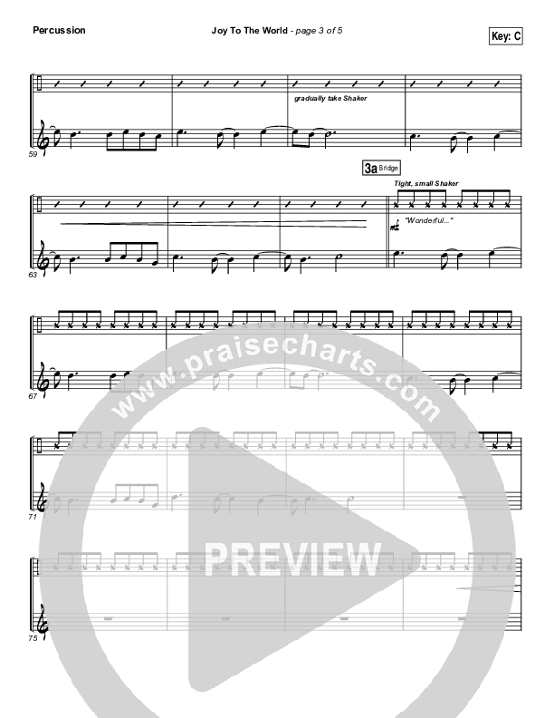 Joy To The World Percussion (Jeremy Camp)