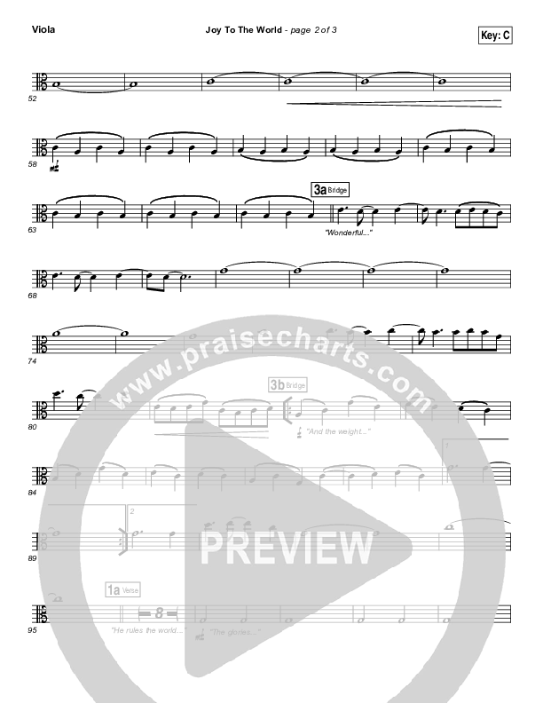 Joy To The World Viola (Jeremy Camp)