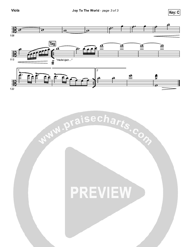 Joy To The World Viola (Jeremy Camp)