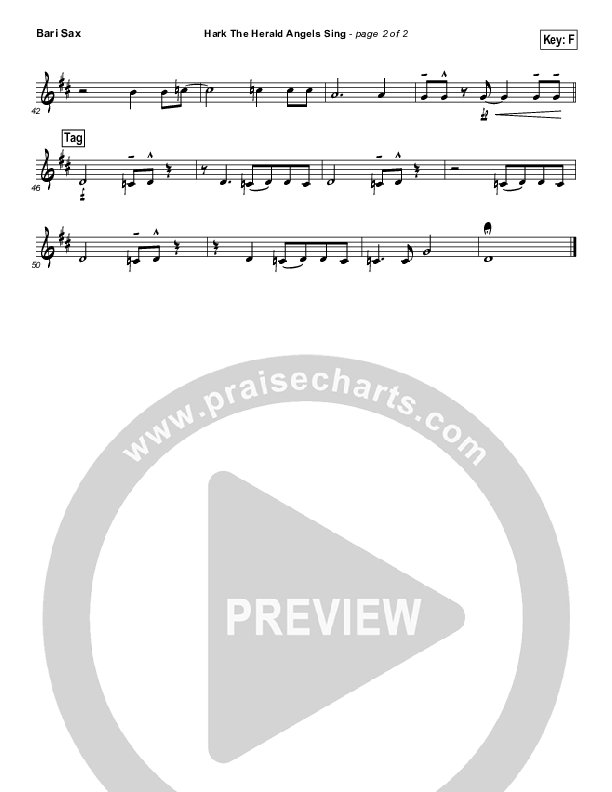 Hark The Herald Angels Sing Bari Sax (Jeremy Camp)