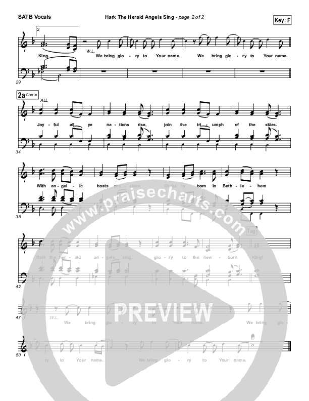 Hark The Herald Angels Sing Choir Vocals (SATB) (Jeremy Camp)