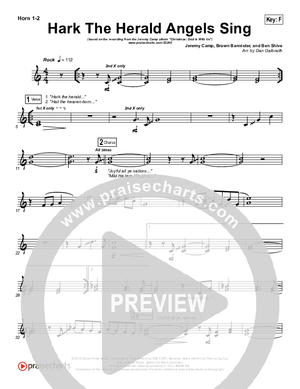 Hark The Herald Angels Sing Brass Pack (Jeremy Camp)