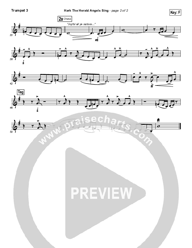 Hark The Herald Angels Sing Trumpet 3 (Jeremy Camp)