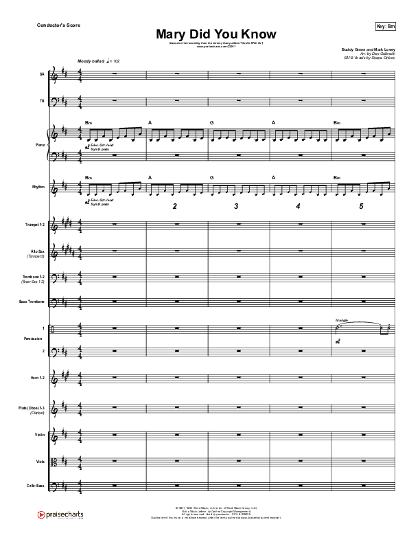 Mary Did You Know Orchestration (Jeremy Camp)
