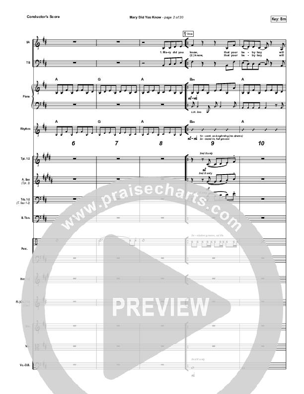 Mary Did You Know Orchestration (Jeremy Camp)