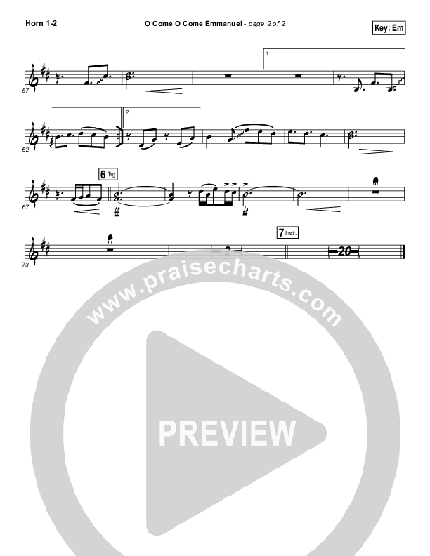 O Come O Come Emmanuel Brass Pack (Jeremy Camp)
