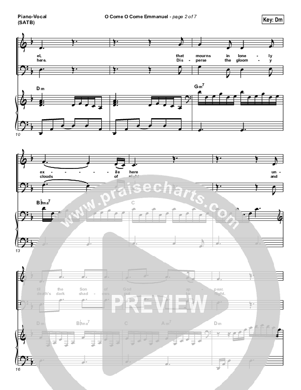 O Come O Come Emmanuel Piano/Vocal & Lead (Jeremy Camp)
