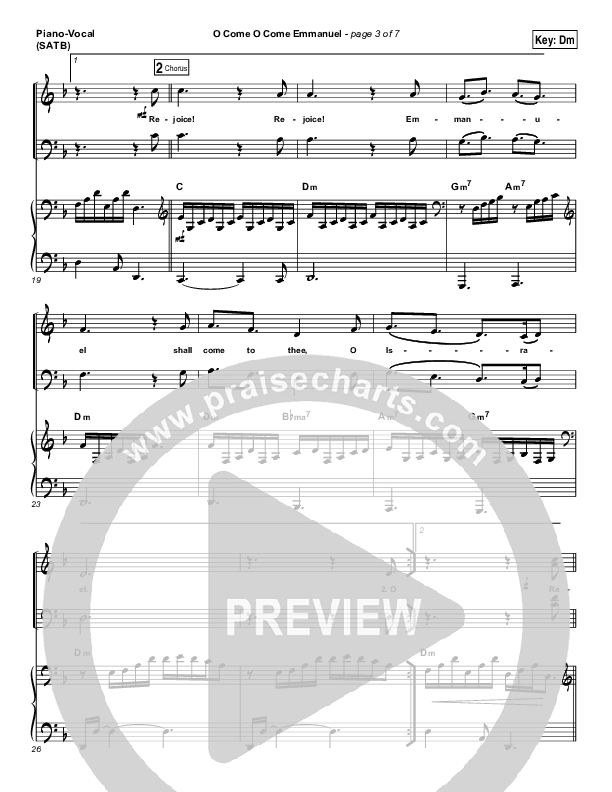 O Come O Come Emmanuel Piano/Vocal & Lead (Jeremy Camp)