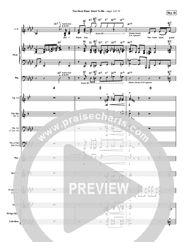 You Have Been Good To Me Conductor's Score (Geron Davis)