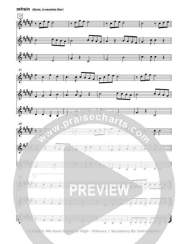 Angels We Have Heard On High Bb Instruments (Don Chapman)