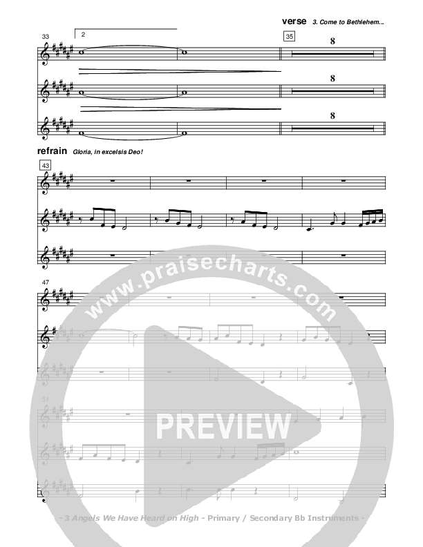 Angels We Have Heard On High Bb Instruments (Don Chapman)