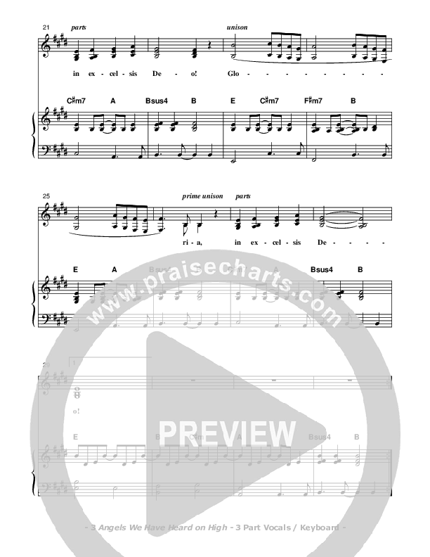 Angels We Have Heard On High Piano/Vocal (SAT) (Don Chapman)