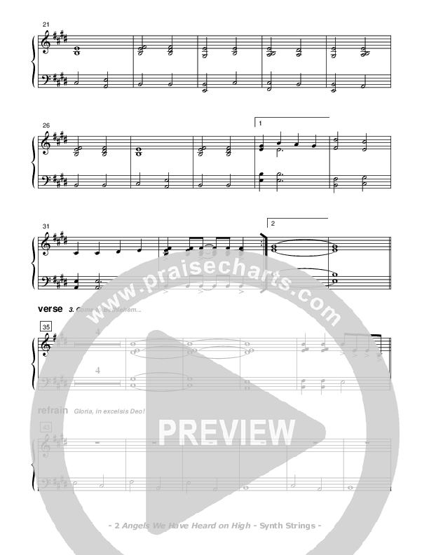 Angels We Have Heard On High Synth Strings (Don Chapman)