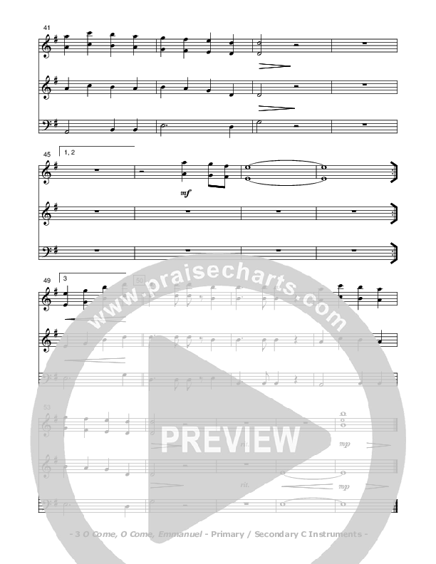 O Come O Come Emmanuel C Instruments (Don Chapman)