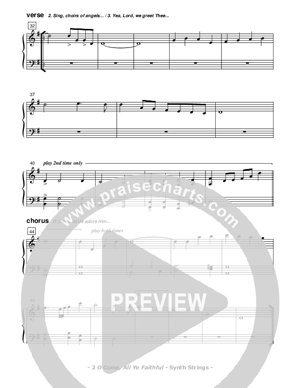 O Come All Ye Faithful Synth Strings (Don Chapman)