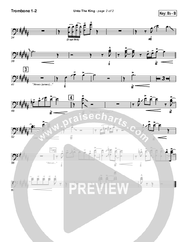 Unto The King Trombone 1/2 (Geron Davis)