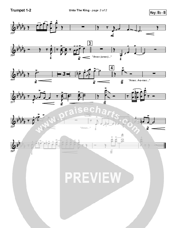 Unto The King Trumpet 1,2 (Geron Davis)