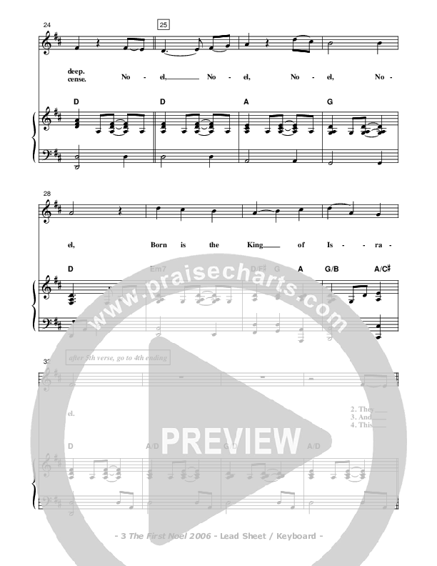 The First Noel Piano/Vocal (Don Chapman)