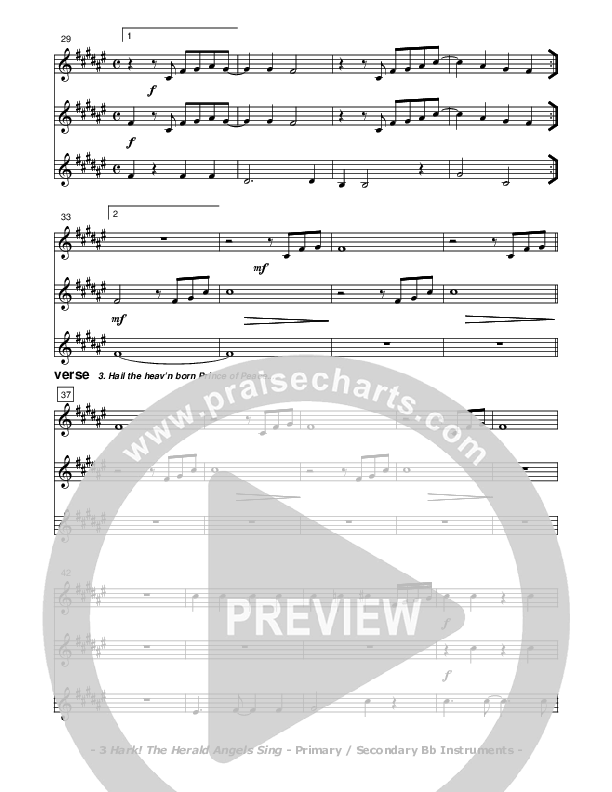 Hark The Herald Angels Sing Bb Instruments (Don Chapman)