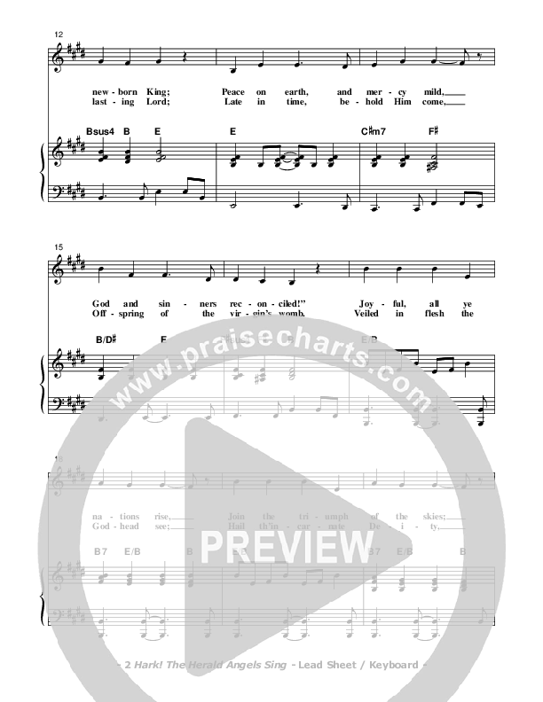 Hark The Herald Angels Sing Piano/Vocal (Don Chapman)