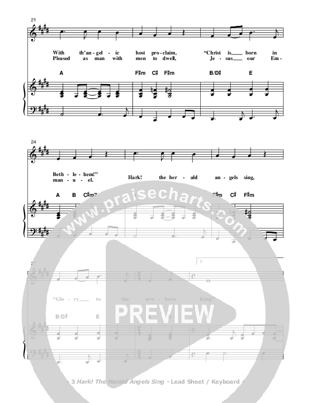 Hark The Herald Angels Sing Piano/Vocal (Don Chapman)