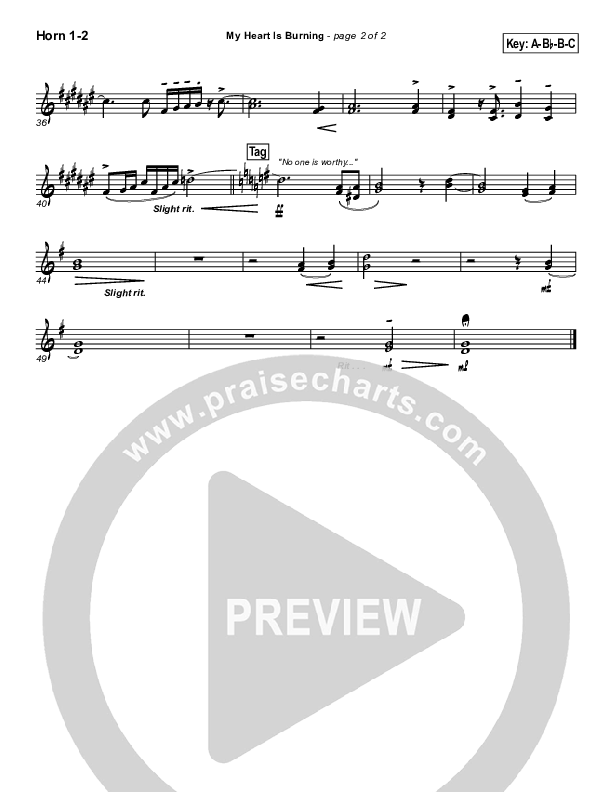 My Heart Is Burning Brass Pack (Geron Davis)