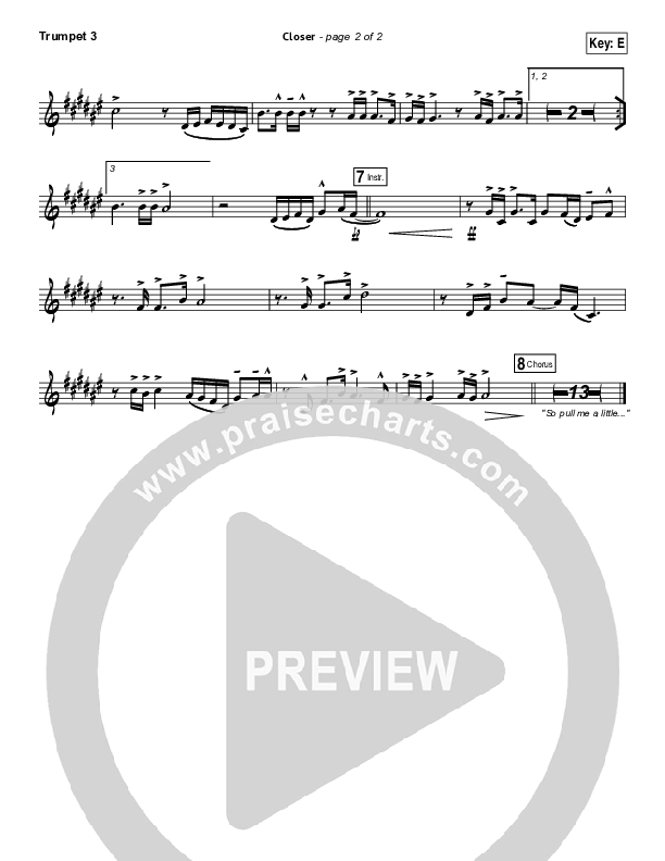 Closer Trumpet 3 (Bethel Music)