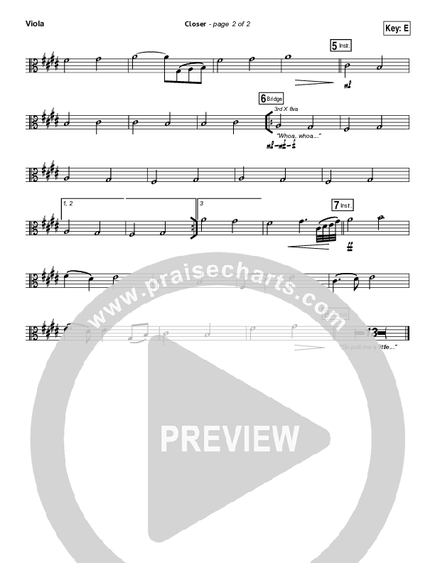 Closer Viola (Bethel Music)