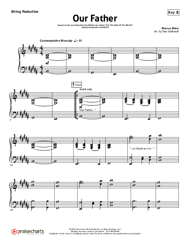 Our Father Synth Strings (Bethel Music)