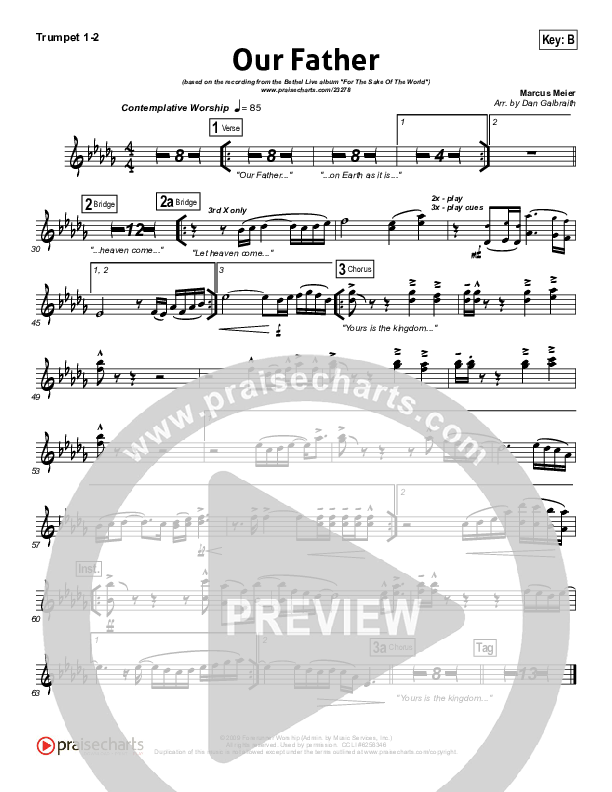 Our Father Brass Pack (Bethel Music)